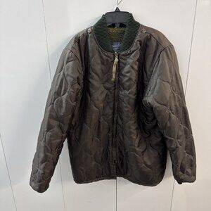 Brandit Classic M65 Military Jacket Liner Brown S Sherpa Lined Quilted Full Zip